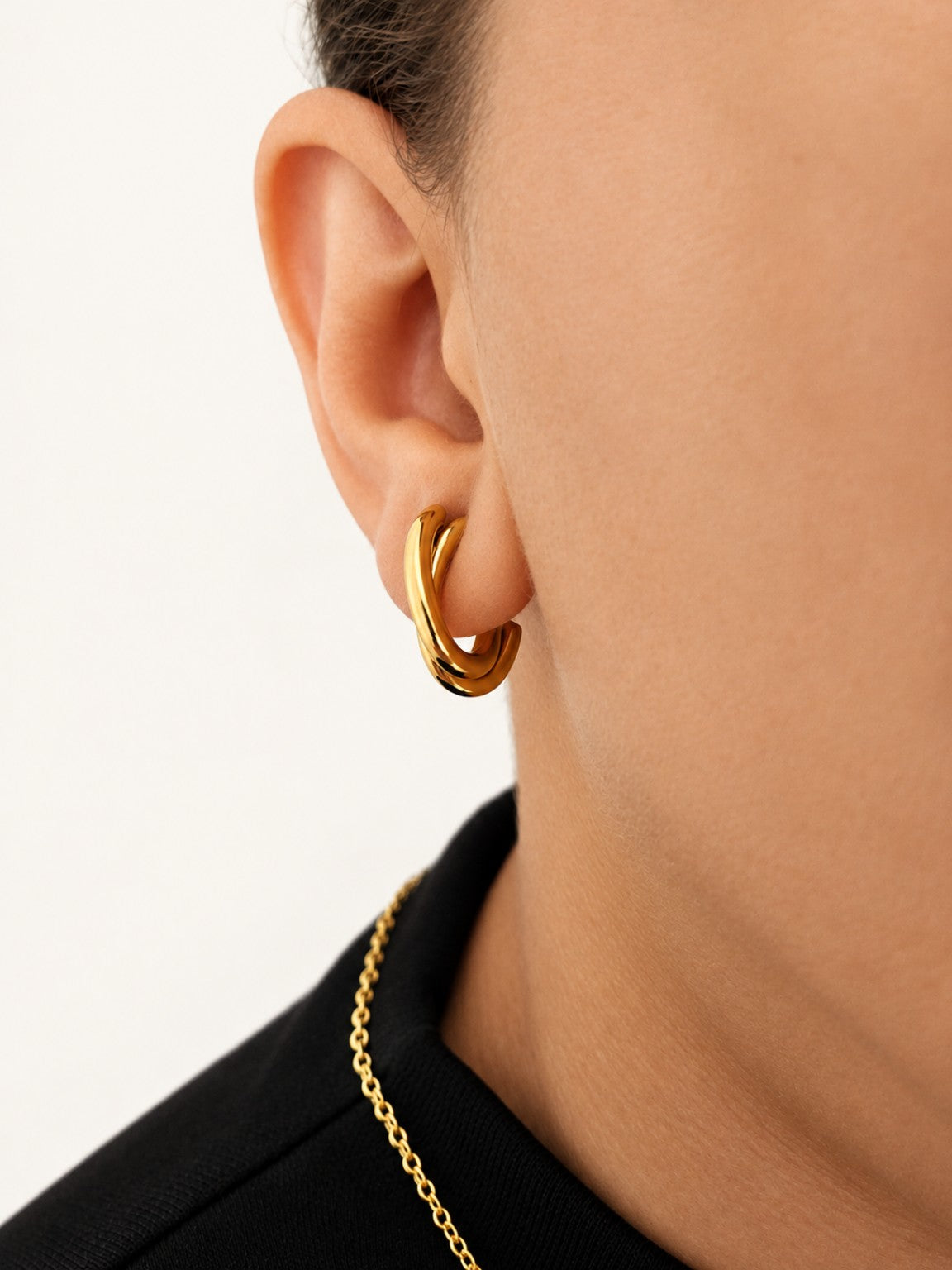 ÉLORA – Boucles d’oreilles ovales entrelacées