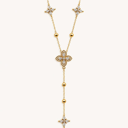 NOHA – Collier Fleuri Doré