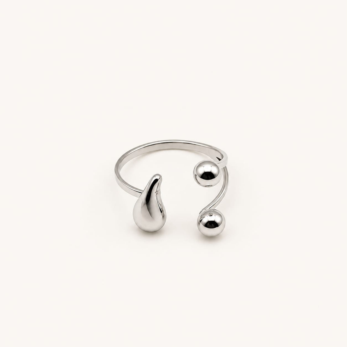 RANIA - Bague ajustable au design organique