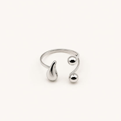 RANIA - Bague ajustable au design organique