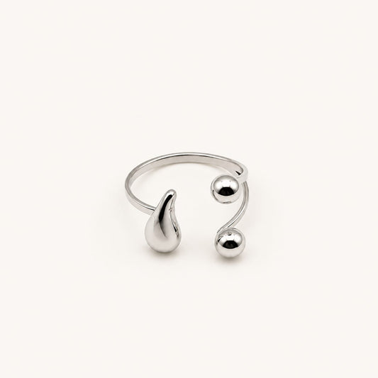 RANIA - Bague ajustable au design organique