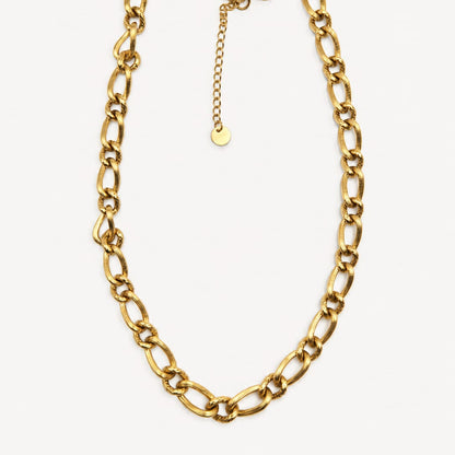 SIENNA – Collier Chaîne dorée texturée