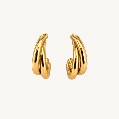 ÉLORA – Boucles d’oreilles ovales entrelacées