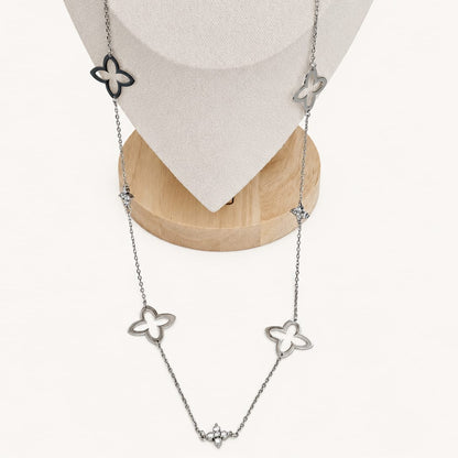 YSÉA – Sautoir  à motifs trèfles et strass